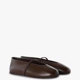 Brown shoes, front view