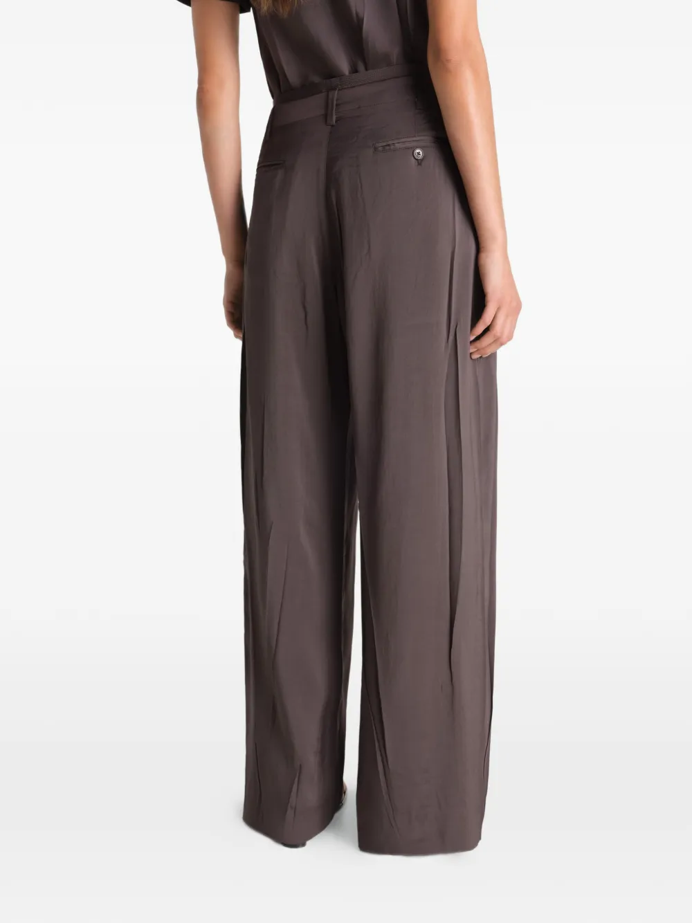 Brown pants, full body view