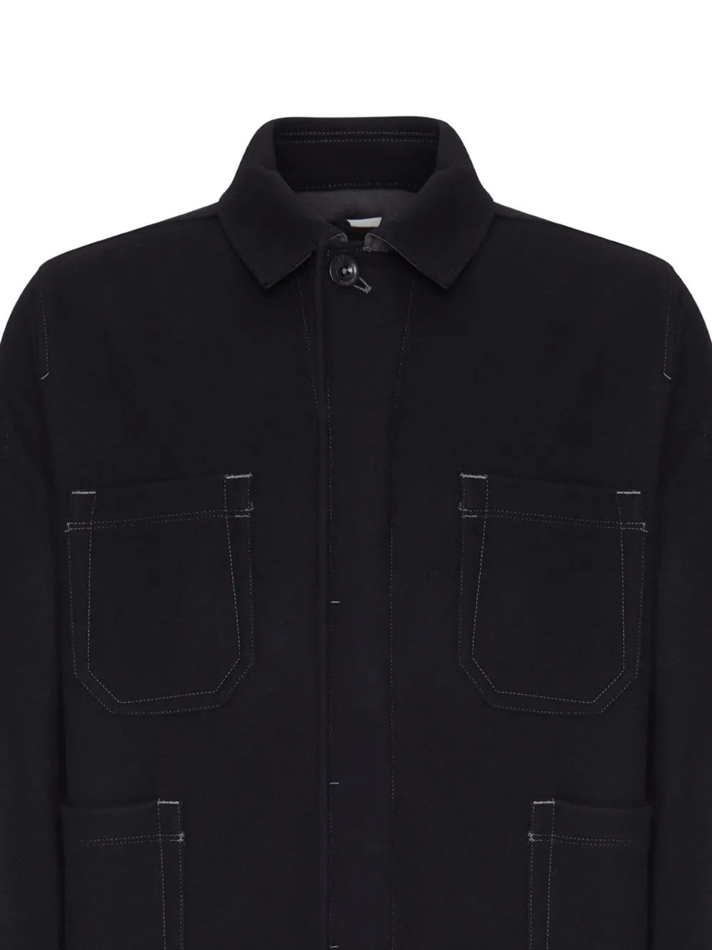 Black shirt, front view