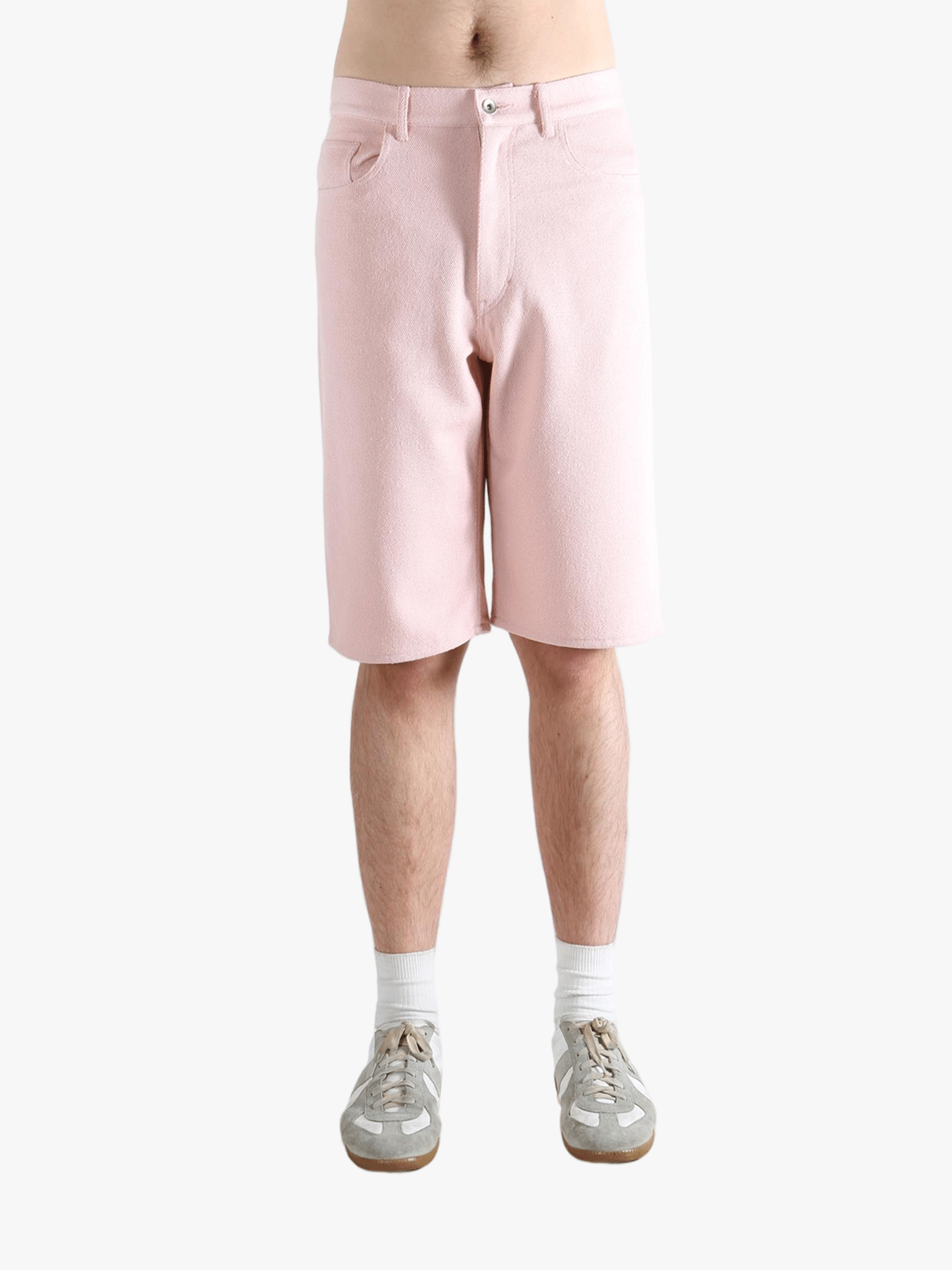 Pink shorts, front view
