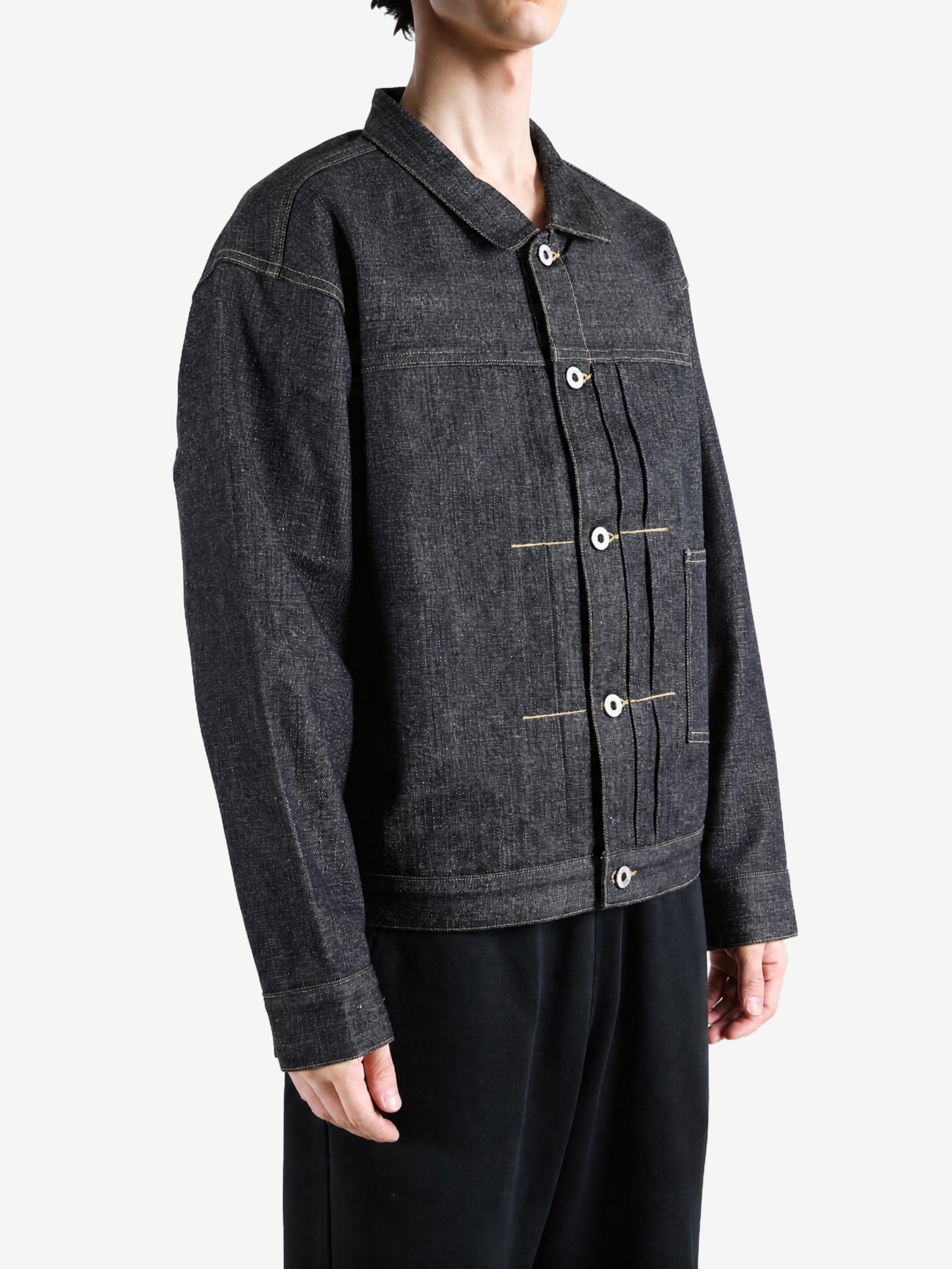 Black jacket, front view