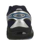 Navy shoes, back view