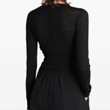 Black top, full body view