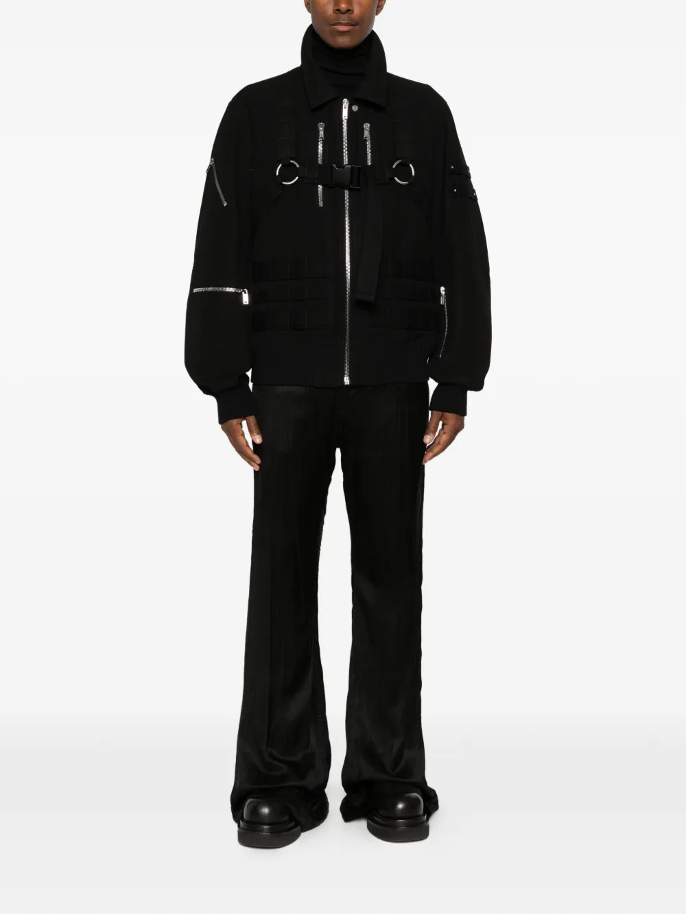 Black jacket, full body view