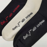 Close up of Black socks, showing texture of the Nylon/Polyamide fabric