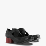 Black shoes, front view