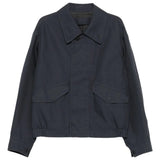 Black coat, front view