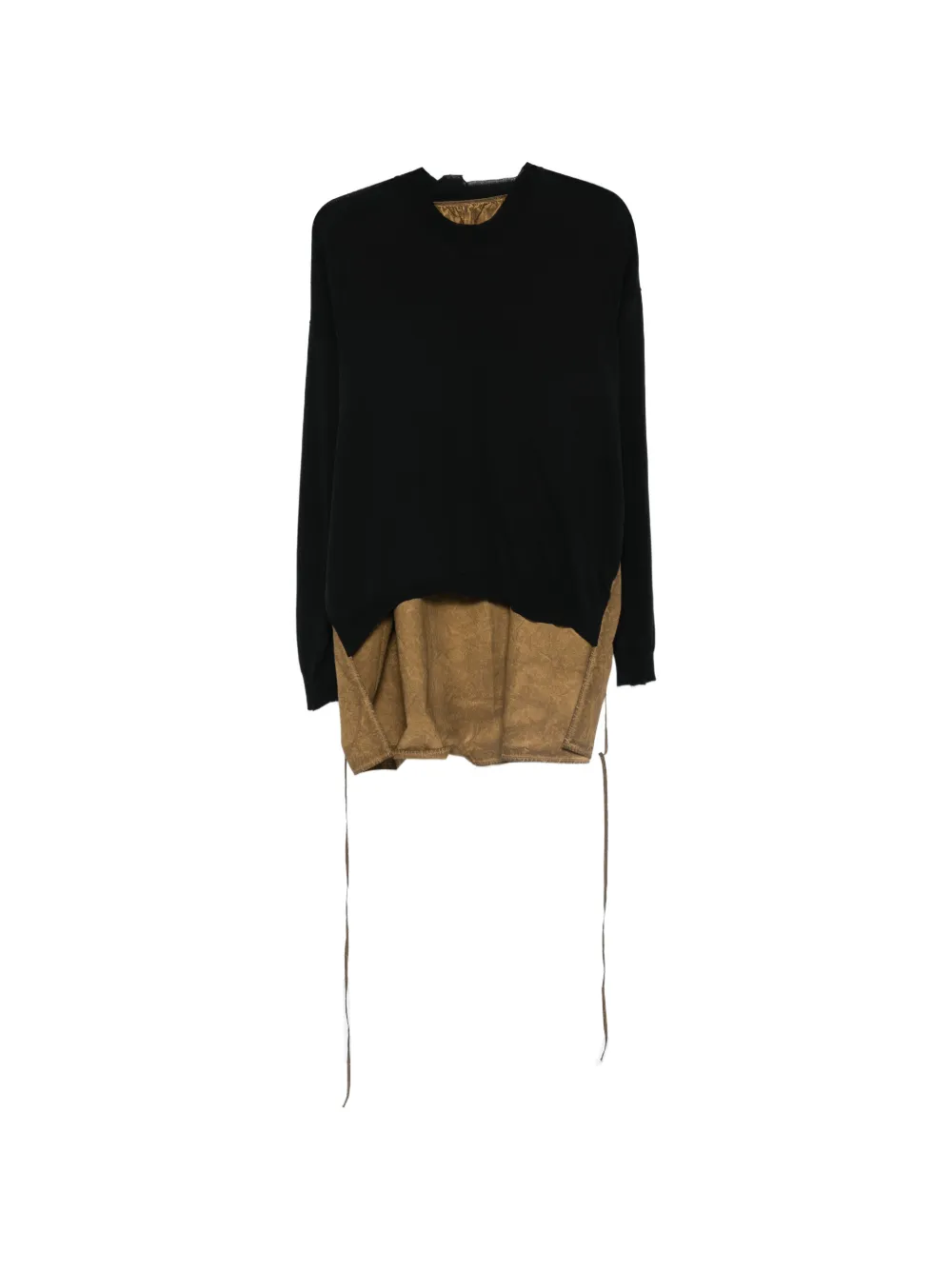 Black knitwear, front view