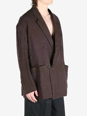 ZIGGY CHEN - Men Double Breasted Long Jacket