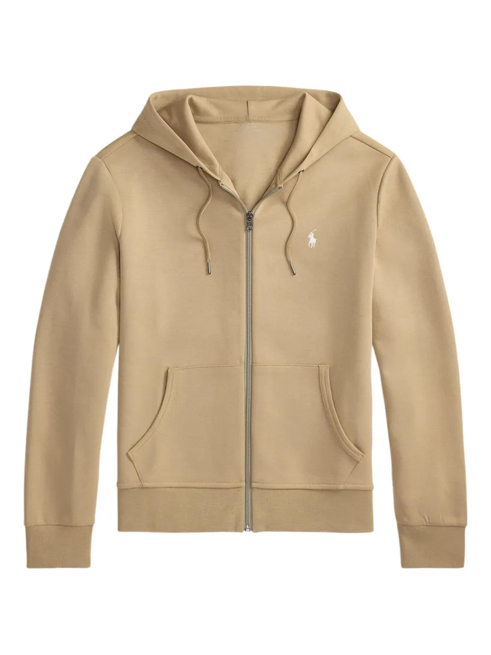Tan hoodie, front view