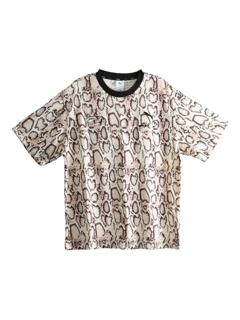 Tan t-shirts, front view