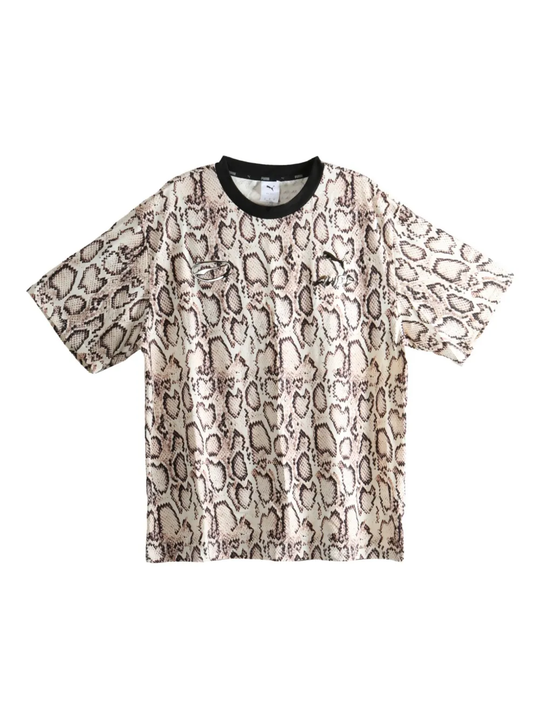 Tan t-shirts, front view