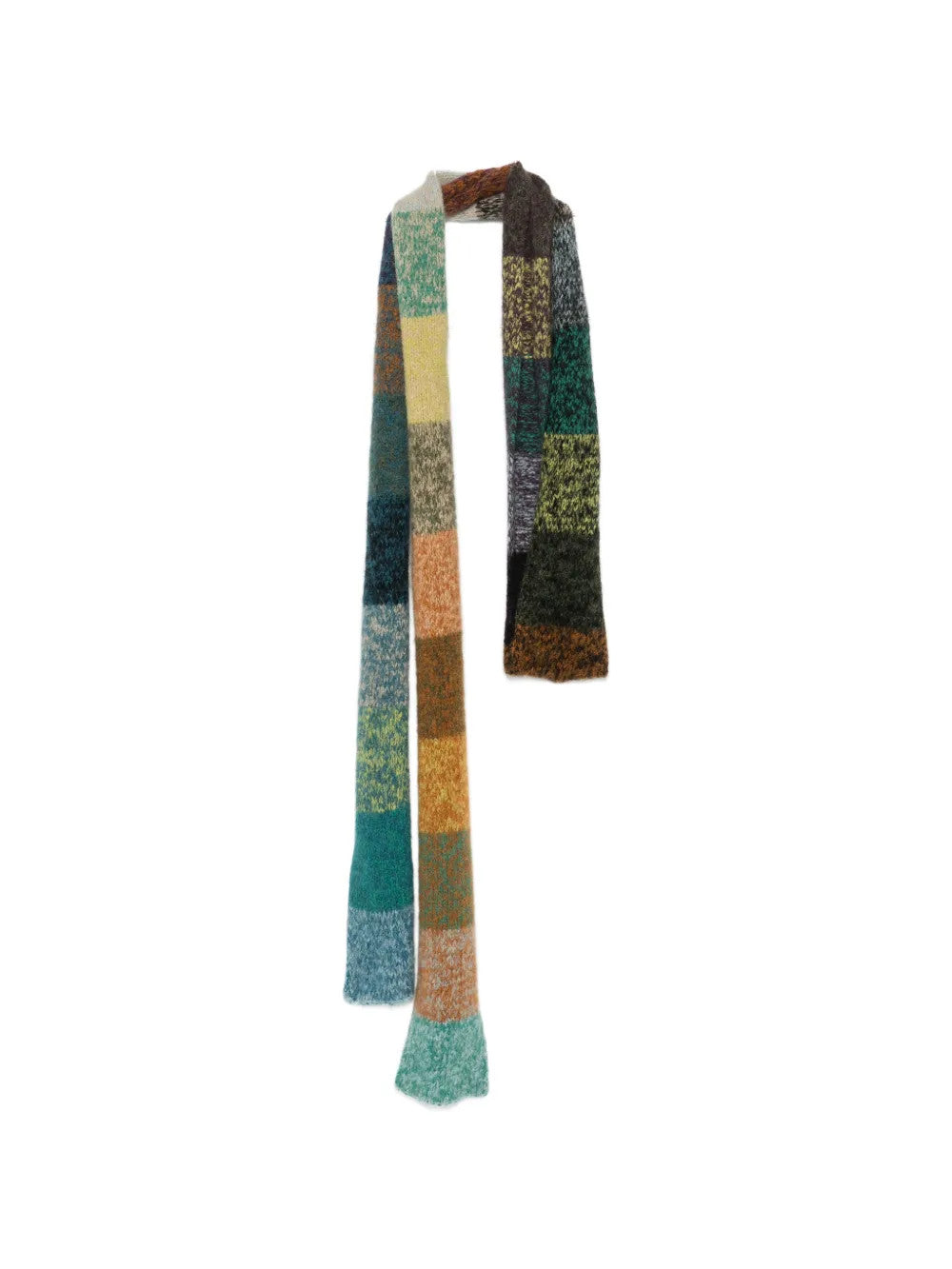Green scarf, front view