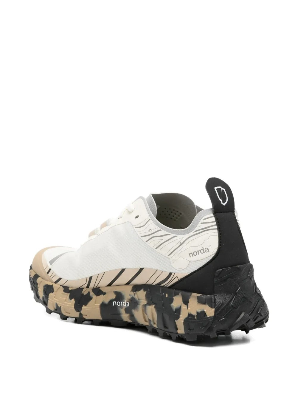 White sneakers, back view