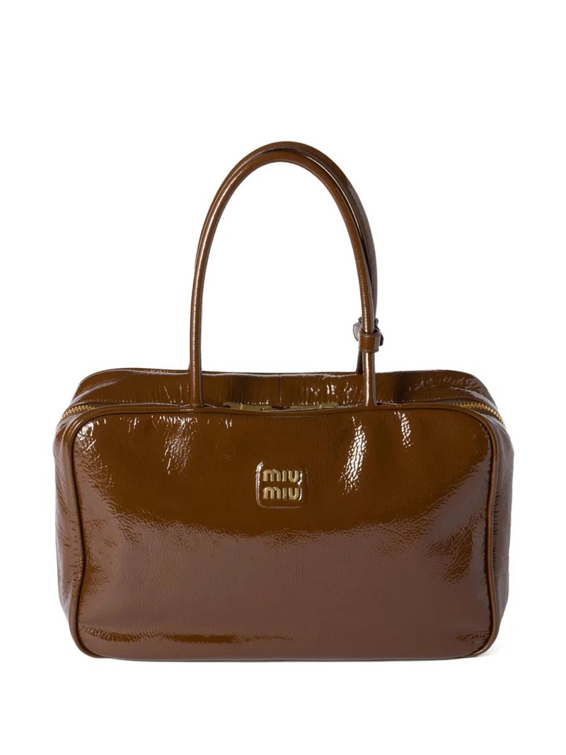 MIU MIU - Women Beau Naplak Patent Leather Bag