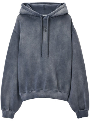 T BY ALEXANDER WANG - Women Essential Terry With Puff Paint Logo Hoodie