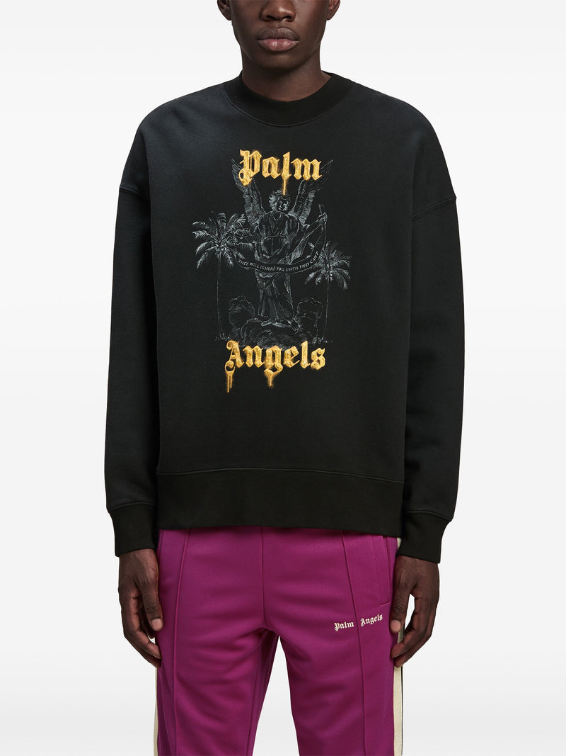 PALM ANGELS - Men Palms Pencil Crew Sweatshirt