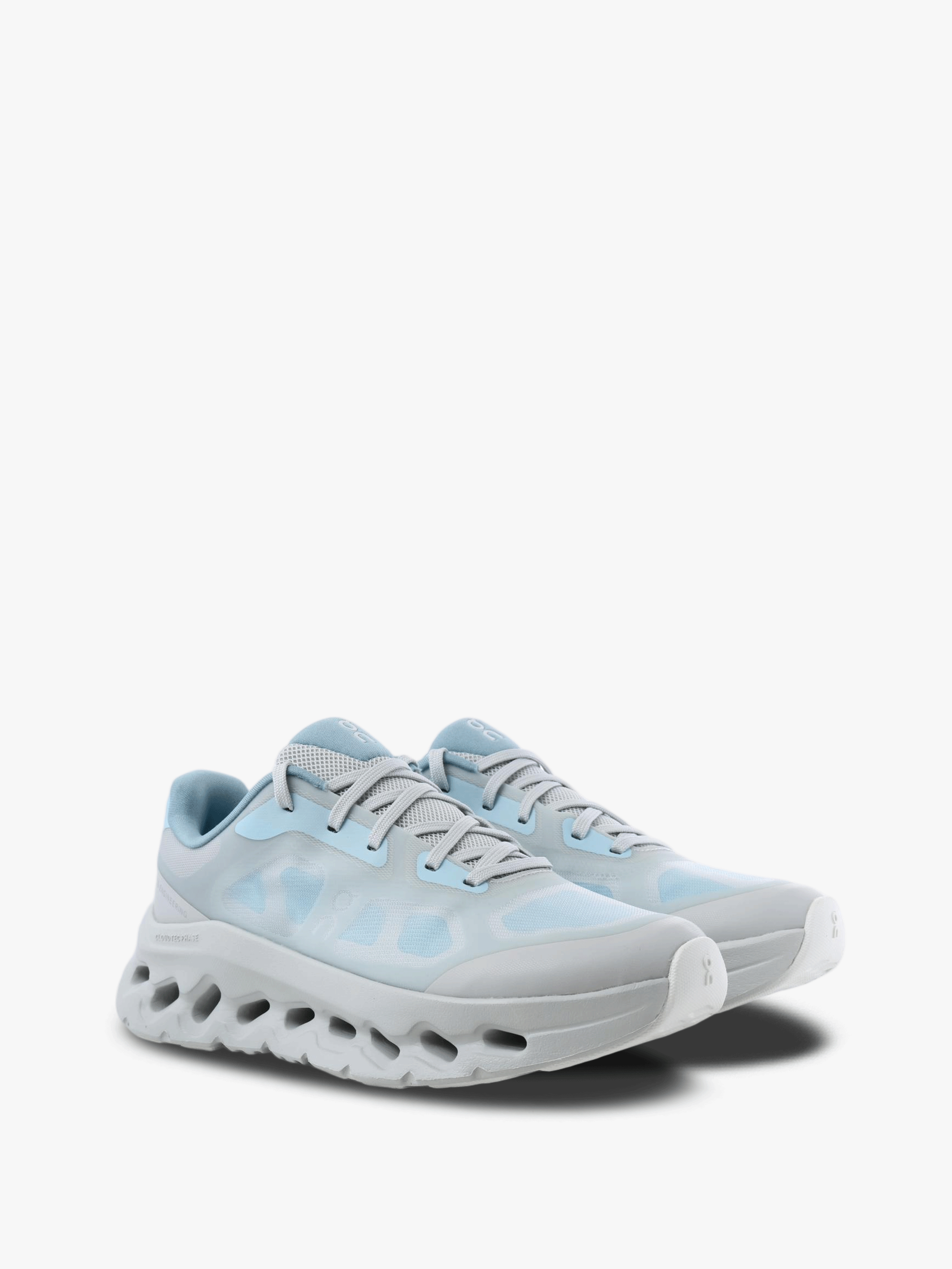Blue shoes, front view