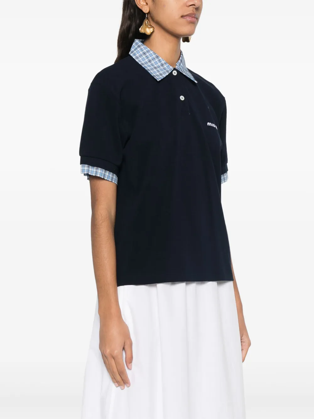 MIU MIU - Women Piqué and Jersey Polo Shirt