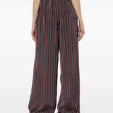 Grey pants worn by a person, showing the pants fit