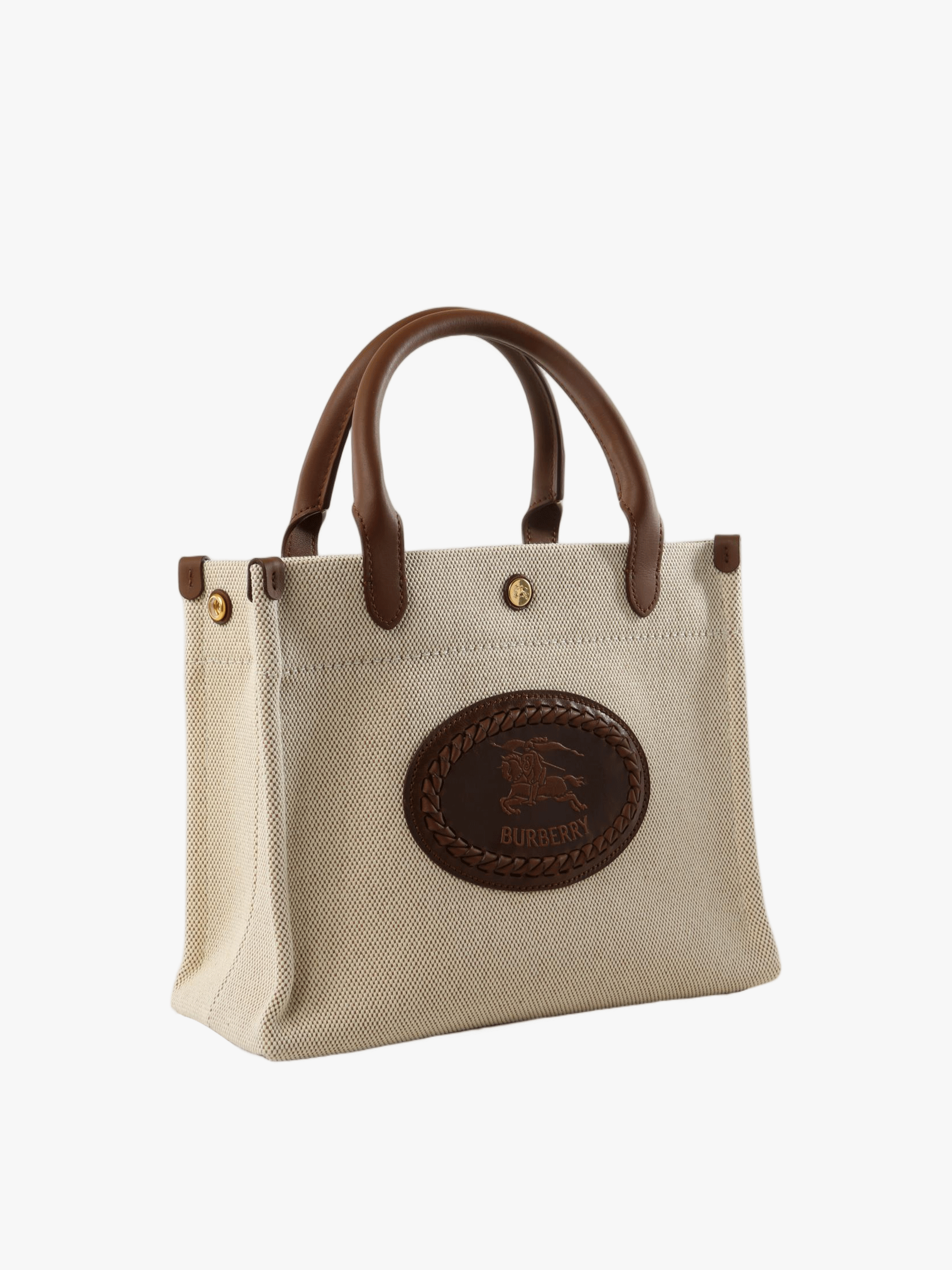 Tan bag, front view