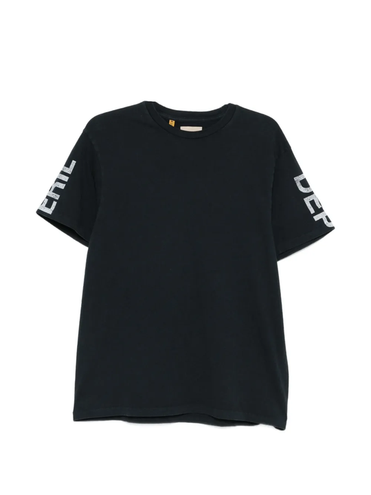 Black t-shirt, front view