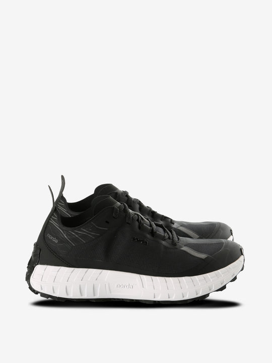 Black sneakers, front view