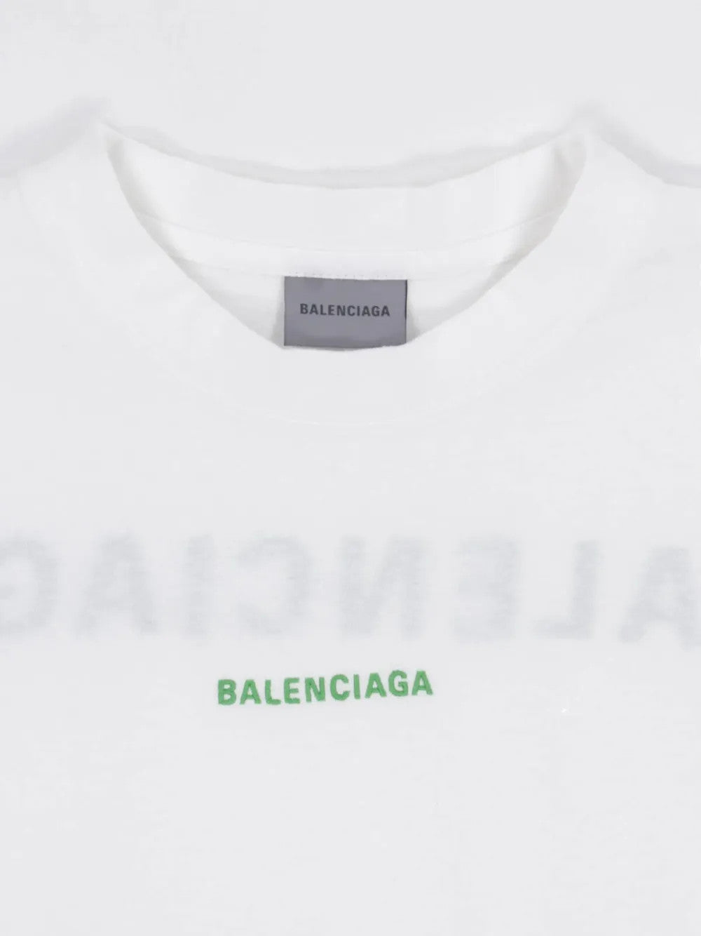 Close up of White t-shirt, showing texture of the 99% cotton/ 1% elastane fabric