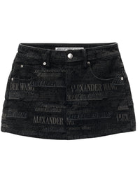 ALEXANDER WANG - Women All Over Embroidery Mini Skort