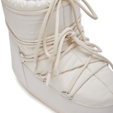 Tan boots, front view