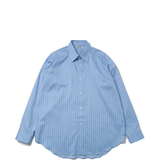 Blue and white striped T-shirt, front view