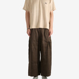 Tan t-shirt, full body view