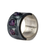 PARTS OF FOUR - Sistema Ring (Terrestrial Surfaced, 3 Winza Sapphires, 17mm, MA+KA+WIS)