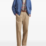 Blue jacket, full body view