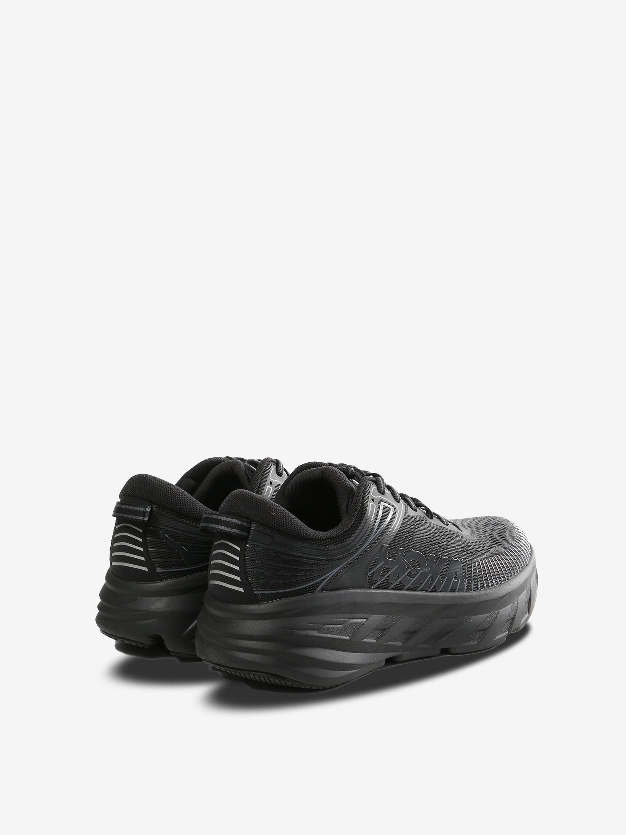 Black sneakers, back view