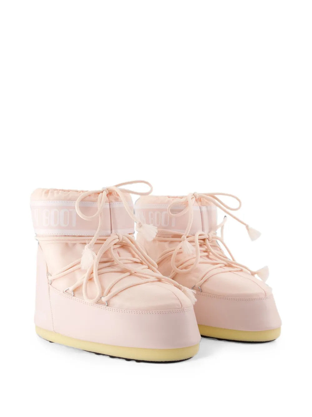 Pink boots, front view