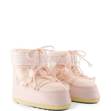 Pink boots, front view