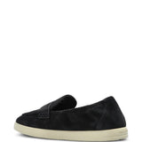 Blue shoes, side view