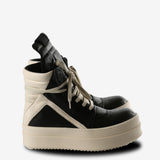 Black sneakers, front view