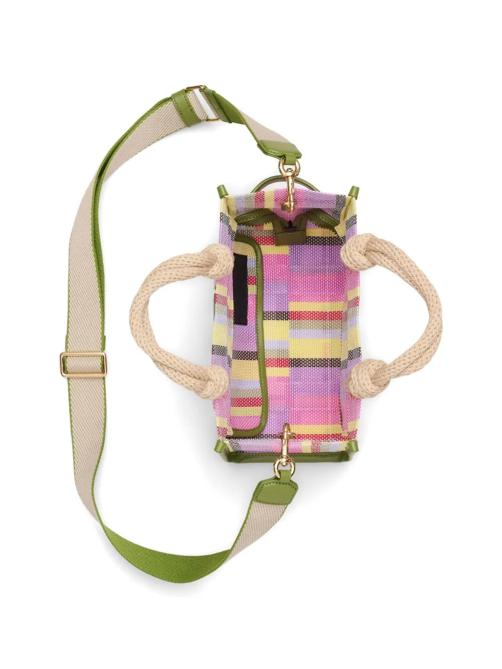 Purple bag, front view