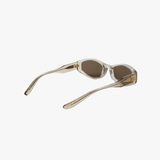 Brown eyewear, back view