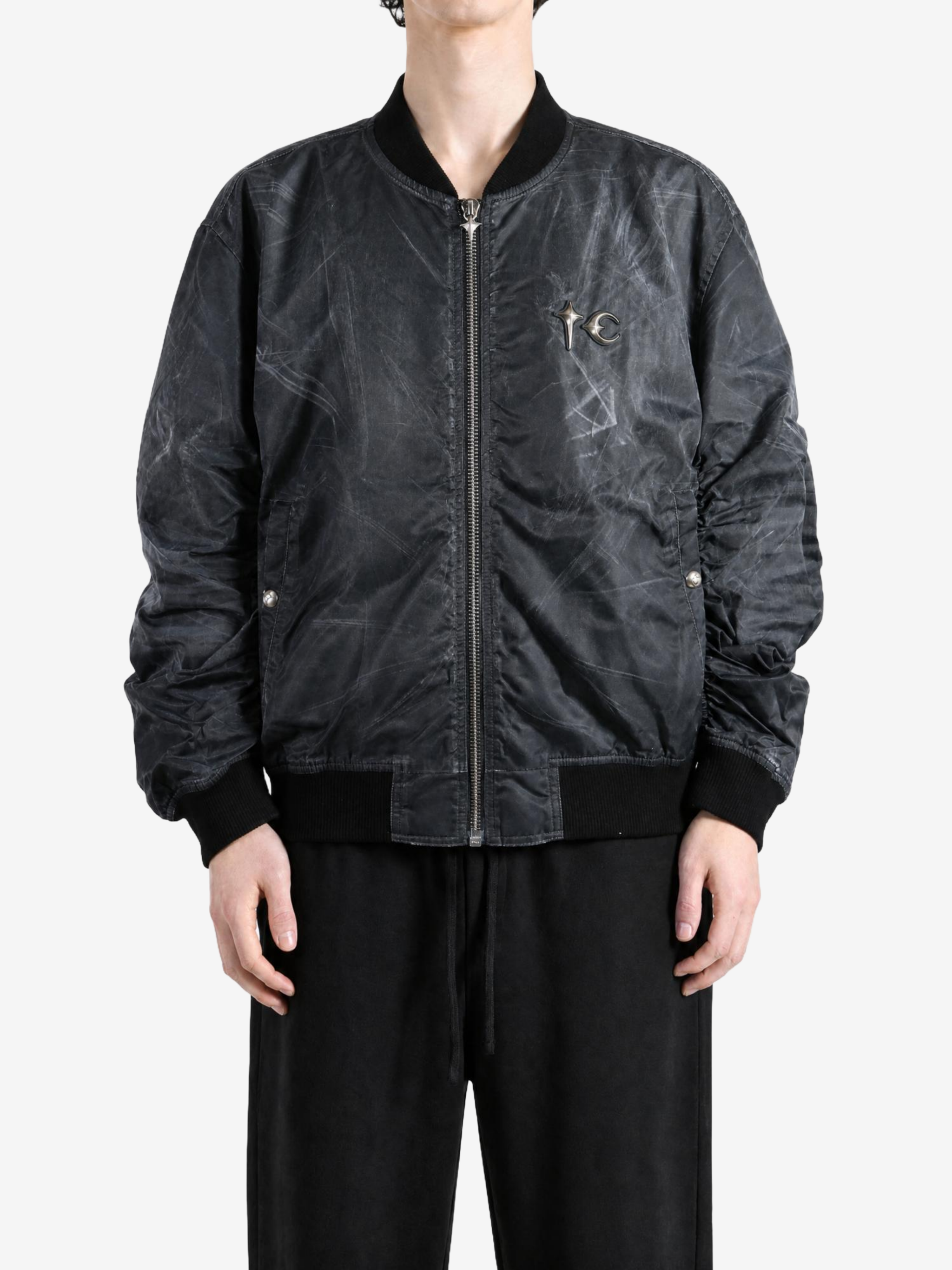 Black jacket, full body view