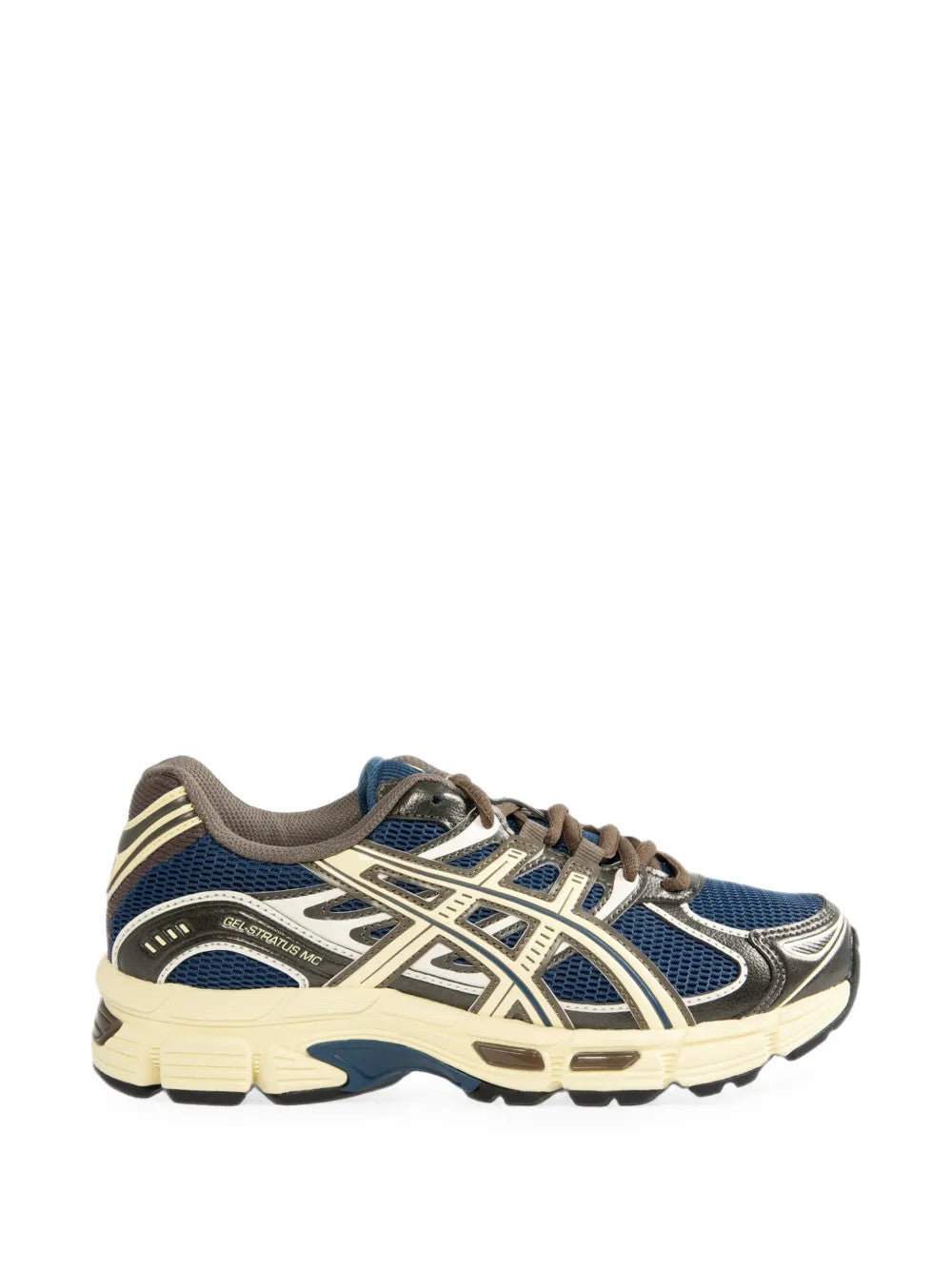 Navy shoes, front view