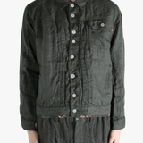 Black jacket worn by a person, showing the jacket's fit