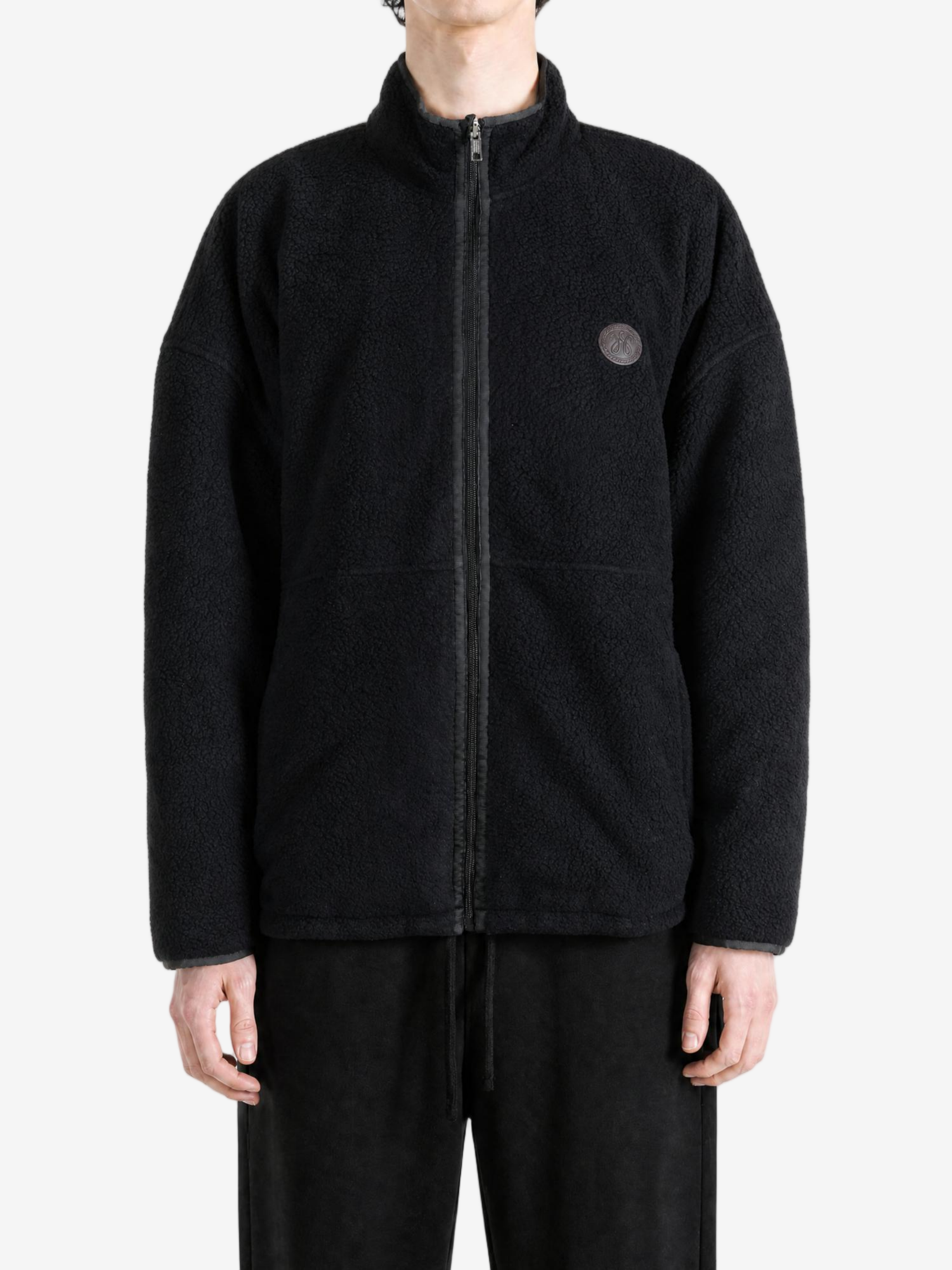 Black jacket, full body view