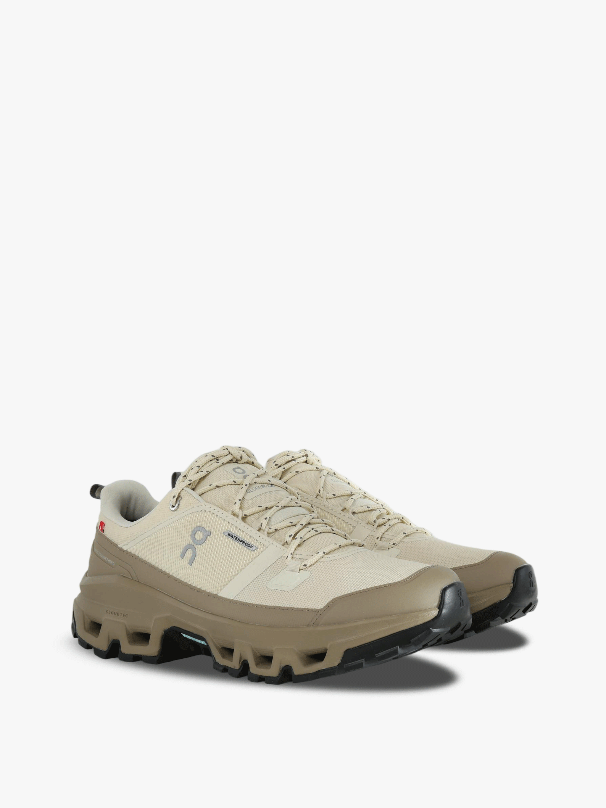 Tan shoes, front view
