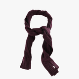 Purple scarf, front view