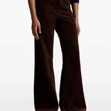 Brown pants, full body view