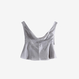 Grey top, front view