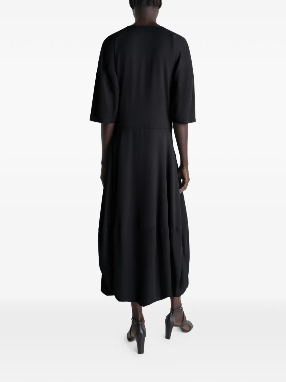 Black dress, full body view